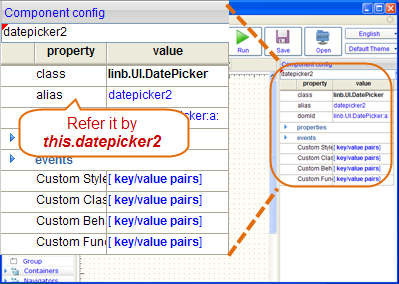 sigma ajax components properties & events